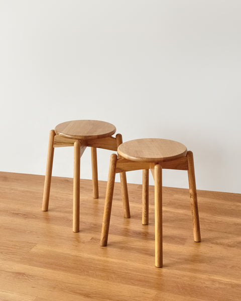 Hagi Stackable Wood Stool