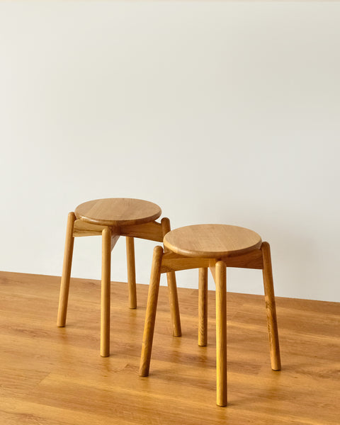Hagi Stackable Wood Stool