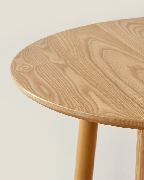 Tamu Wood Round Table (Natural) [80cm]